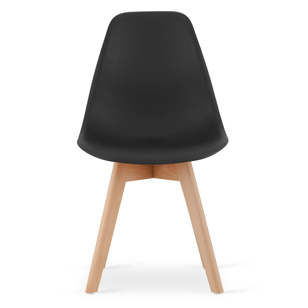 Sedia VALORA KITO - Sedie da pranzo ergonomiche nere x4