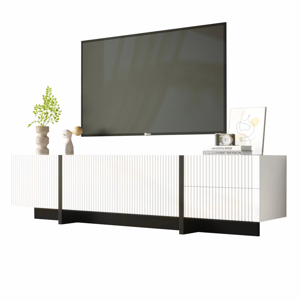 Mobile TV con 3 Ante e 2 Cassetti ¨C MINIMAL ¨C 190 cm
