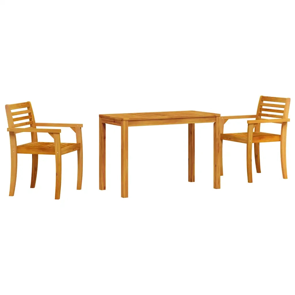 Set da Pranzo per Giardino 3 pz Marrone 3375662