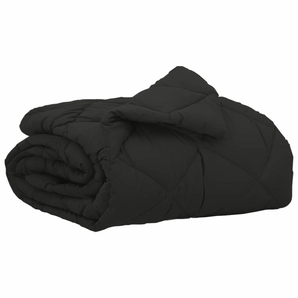 Duvet Estivo Nero 200 x 155 cm Microfibra 42025466