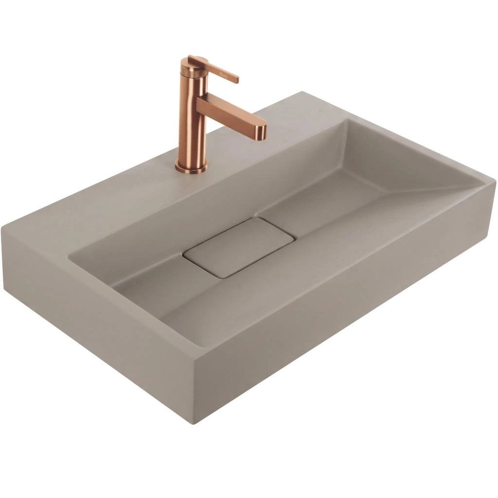 Lavabo In Conglomerato Rea Goya Taupe 60cm