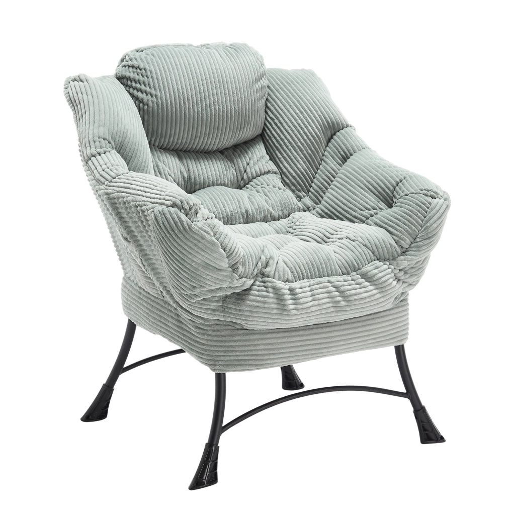 Poltrona Relax con Poggiapiedi e Braccioli ¨C Xylo ¨C Verde Chiaro