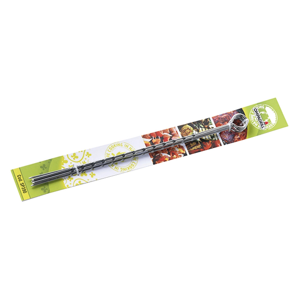 Spiedini Ompagrill in Acciaio Zigrinato 39 cm