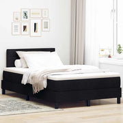 Letto a molle con strisce LED Nero 120 x 190 cm Tessuto 3342116