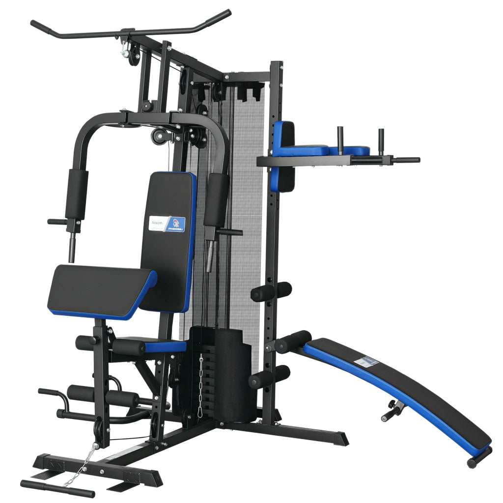 Stazione Multifunzione con Pesi 65 kg ¨C Xylo ¨C Nero e Blu