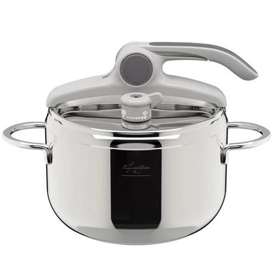 Lagostina deliziosa, pentola a pressione, acciaio inox, induzione e gas, cm. 22,l. 5 - 010038010505