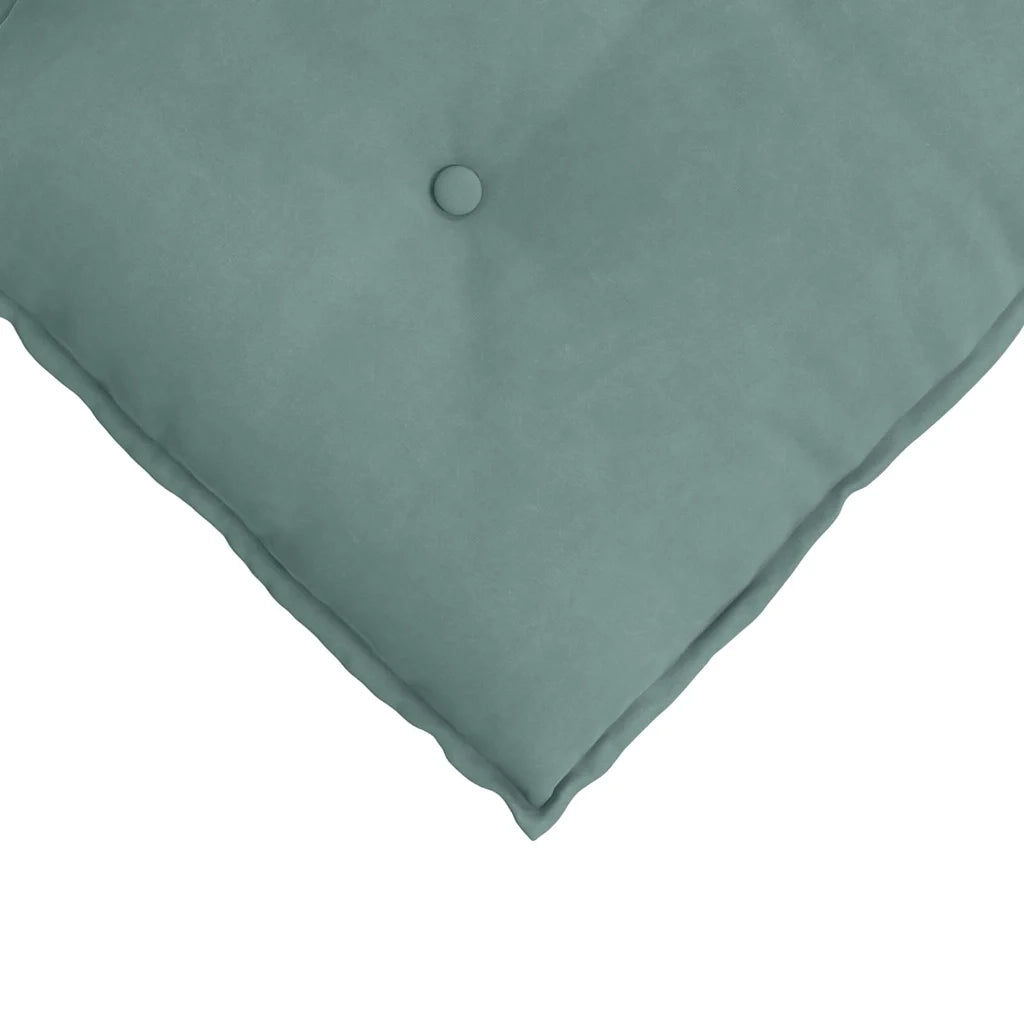 Cuscino per Schiena | Cuscino dorsale Verde Mare 160 x 50 cm Tessuto in Cords