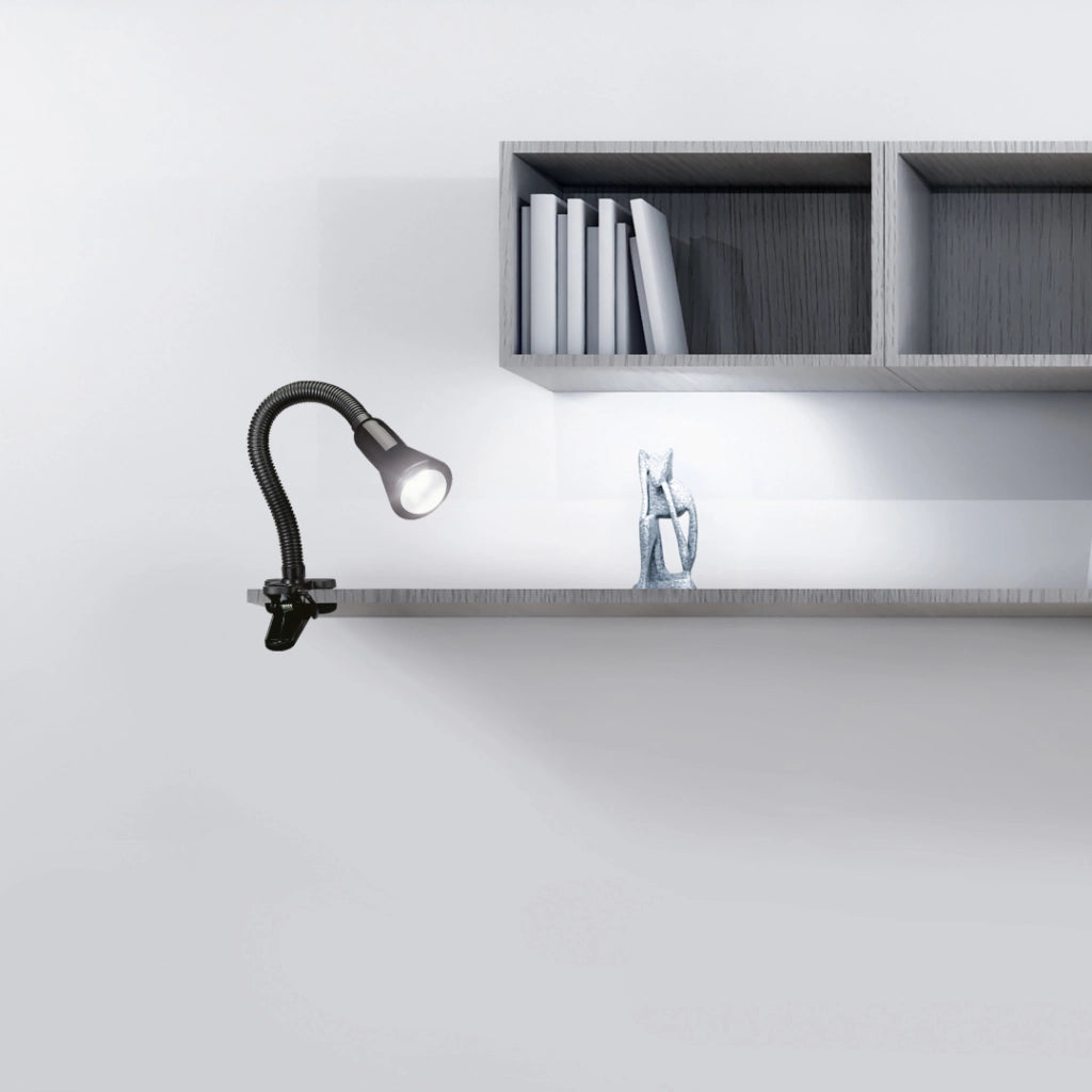 Lampada da scrivania FLEXO nera Trio E14 18W 30cm IP20