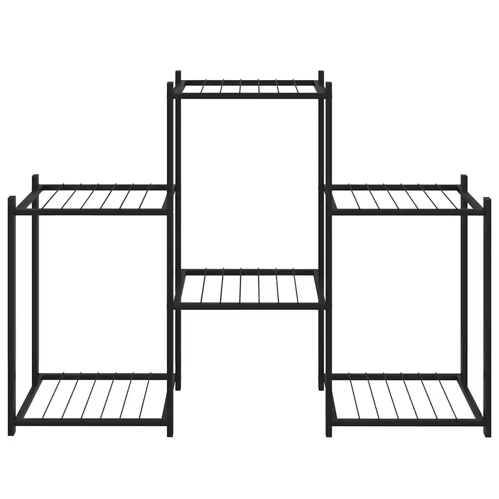 Portafiori 83x25x60 cm Ferro Nero 343125