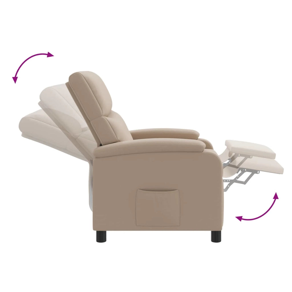 Divano Sedia-Poltrona Massaggiante Cappuccino Similpelle 702829