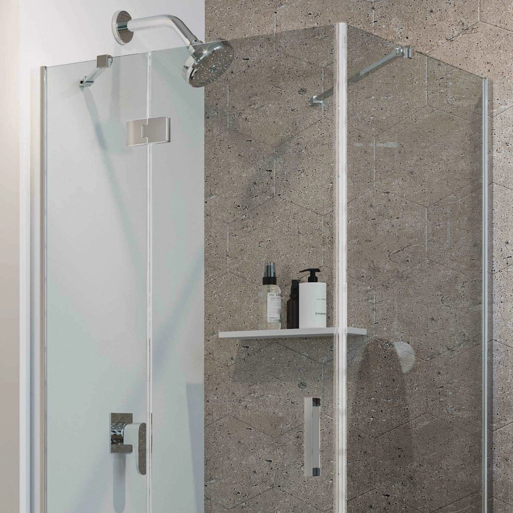 Box Doccia 100x60 CM H190 Trasparente con Easyclean mod. Flip Anta + Fisso