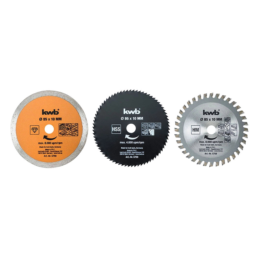 Set Lame per Mini Sega Circolare Einhell 5 Pezzi