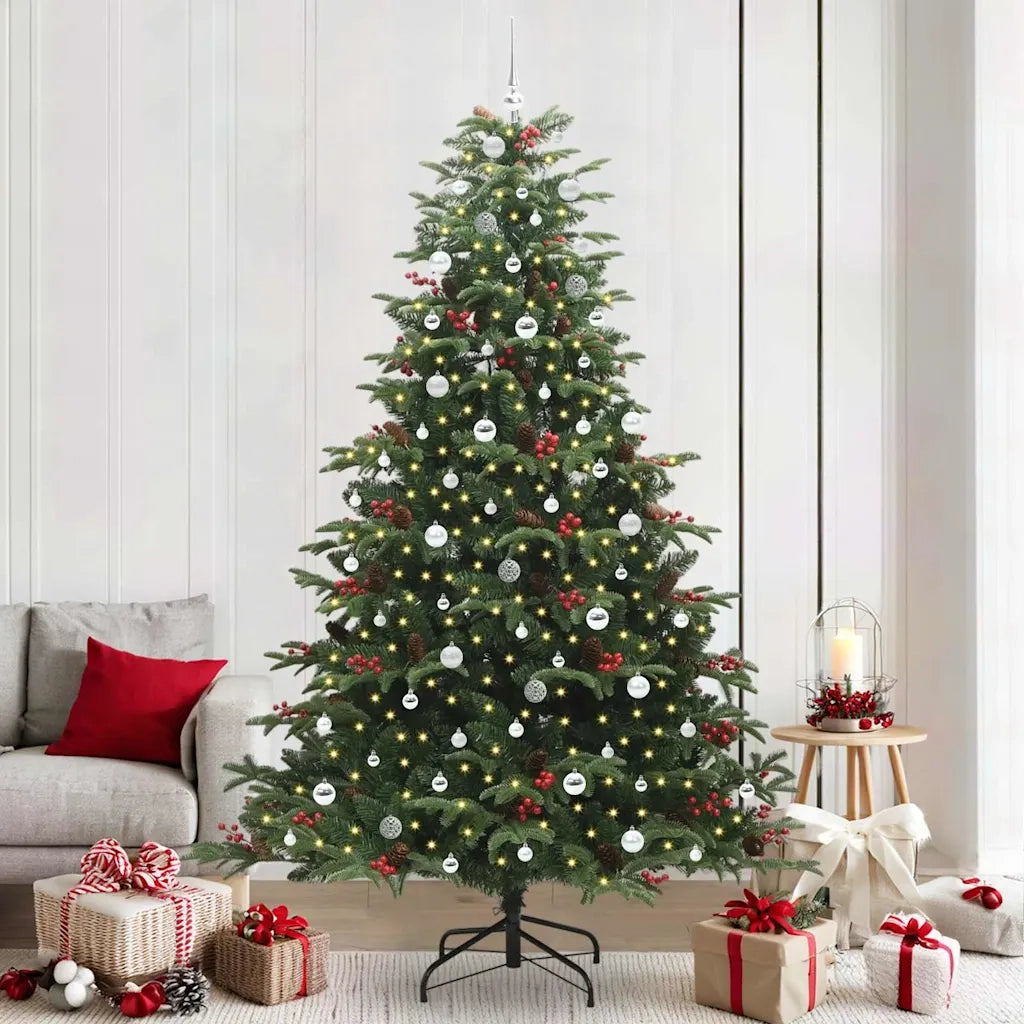Albero di Natale artificiale con 300 LED Verde 240 cm