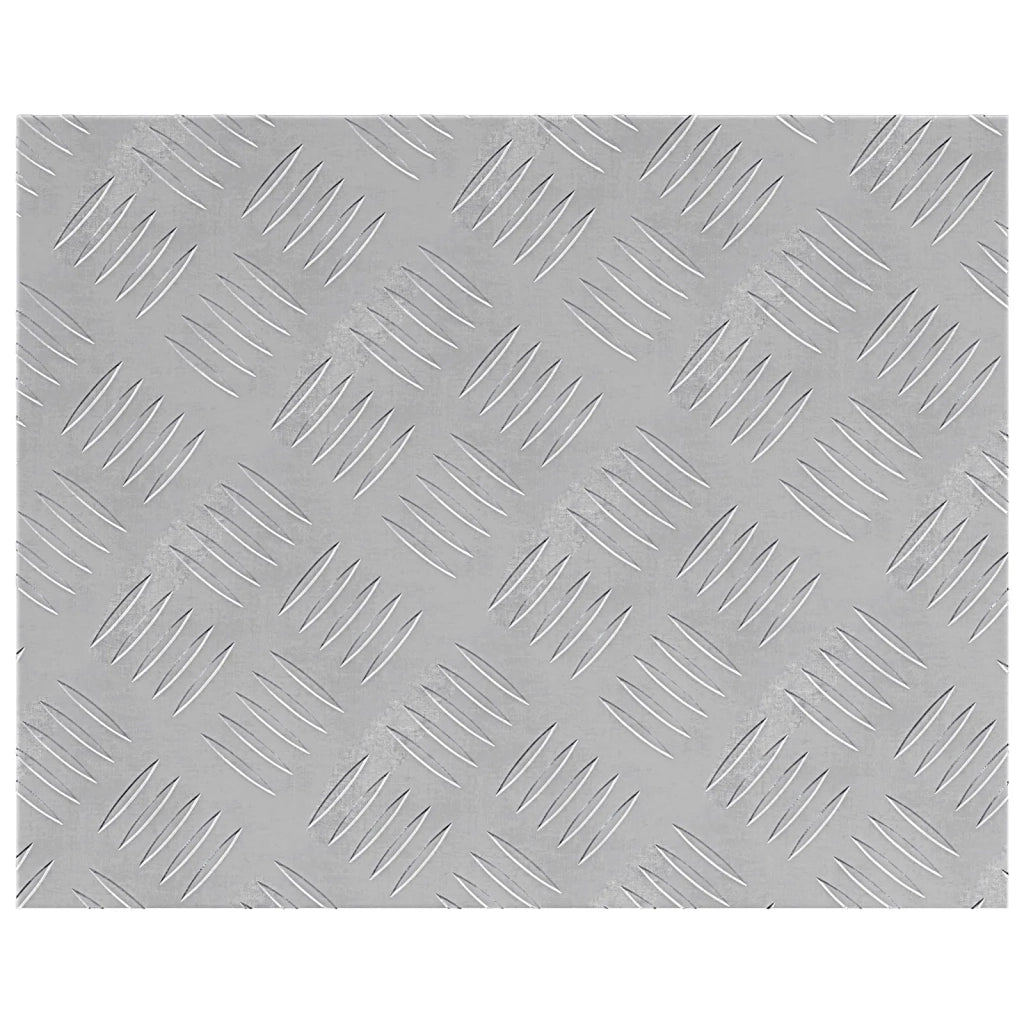 Gradini per Scale 2 pz | Tappetini per scale autoadesivi Argento 50 x 40 cm Alluminio
