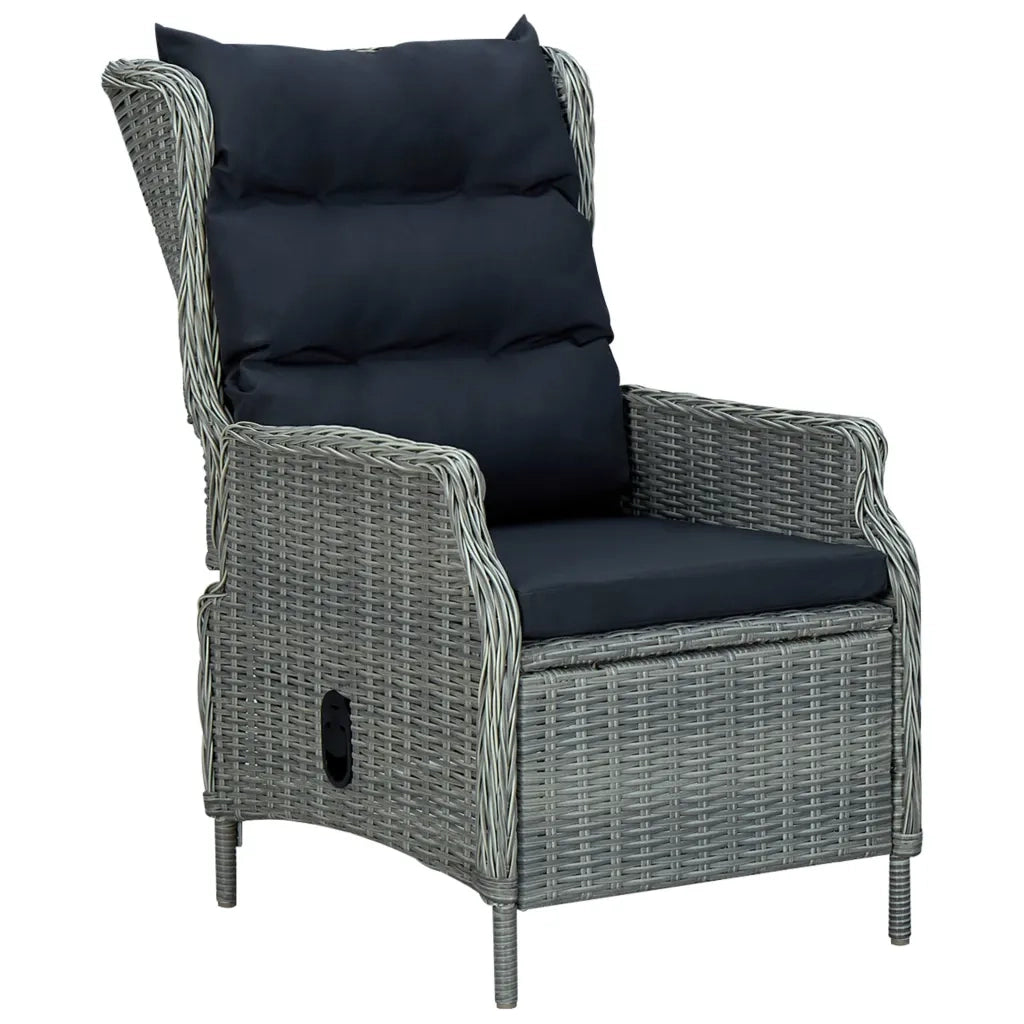Set da Pranzo da Giardino 9 pz Grigio Chiaro 3099648