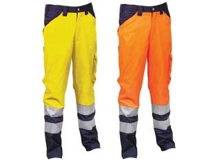 PANTALONE ENCKE AD ALTA VISIBILITA'  tg.3XL  giallo fluo/navy    COFRA