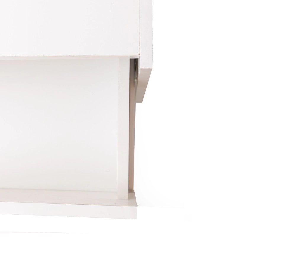 Mobile TV Lowboard ¨C Xylo ¨C Bianco Lucido e Nero, Cassetti, Ante