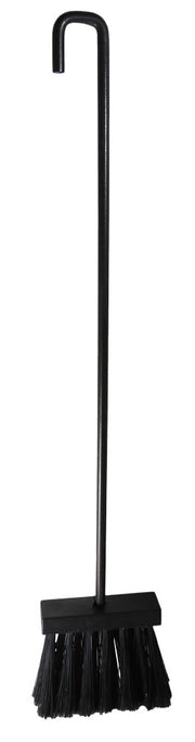 Scopino per camino modello Vesuvio in acciaio verniciato con setole in PVC lunghezza 54 cm