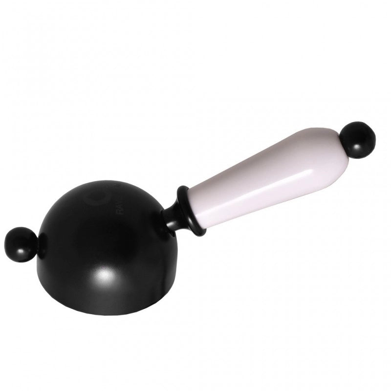 LABE miscelatore per lavello in ottone nero, manico in ceramica