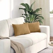 Cuscini da Divano 2 pcs Marrone 50 x 30 cm Tessuto in Cords 42013635