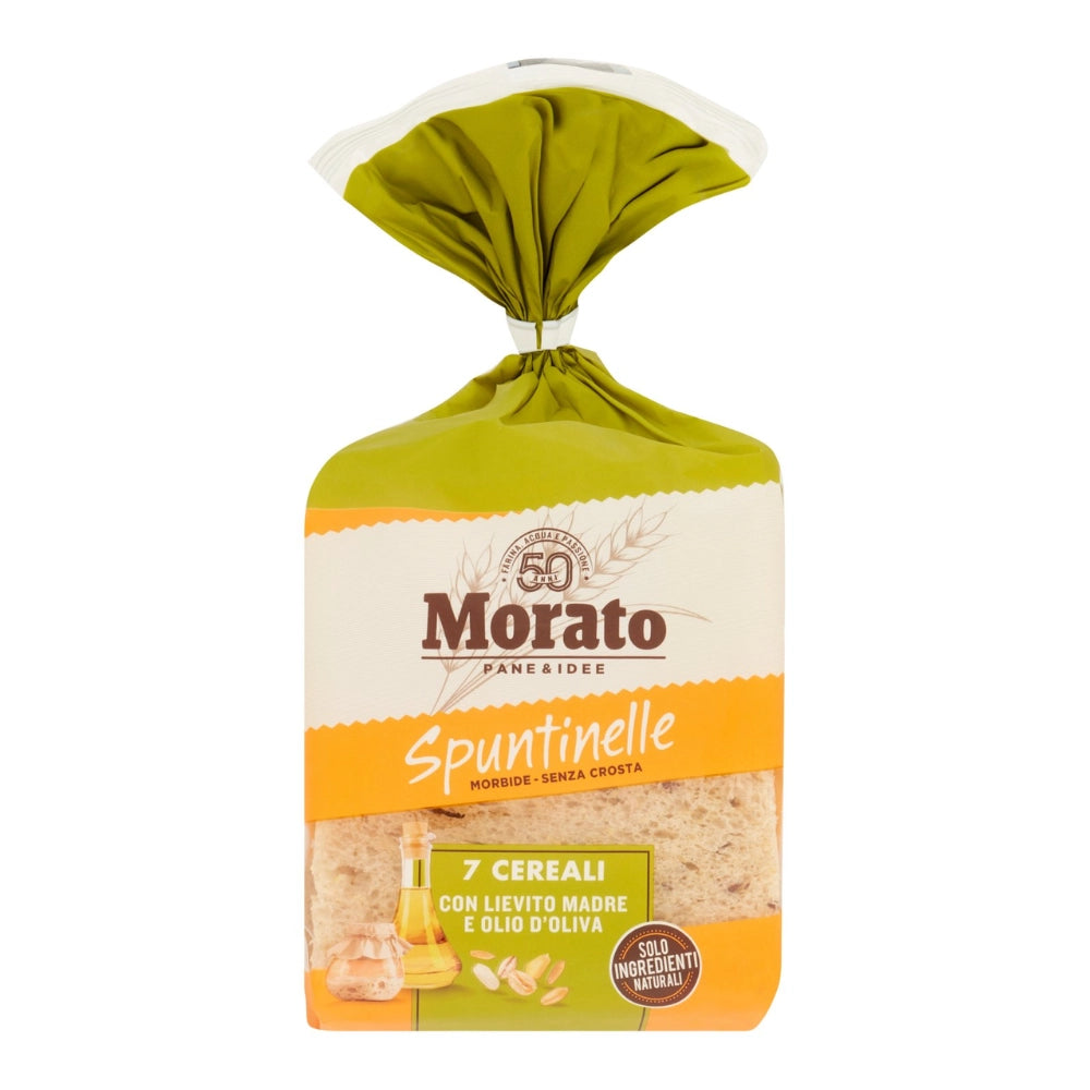 Morato spuntinelle 7 cereali morbide fette senza crosta da 400 grammi