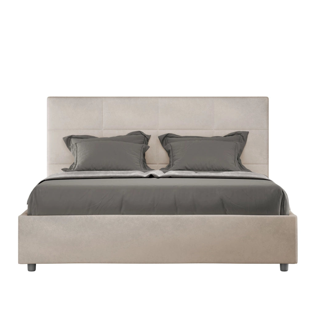 Letto Matrimoniale 160x190 cm con Rete Mika Sabbia