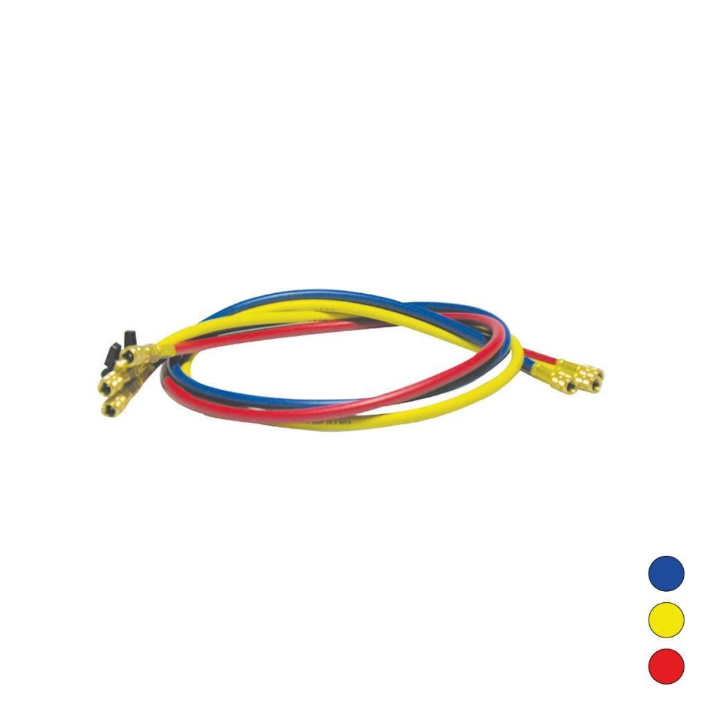TUBO FLESSIBILE FRUSTA 1500 MM ATTACCHI IN LINEA CON VALVOLA A SFERA 5- Giallo- MARIE- pezzi 1