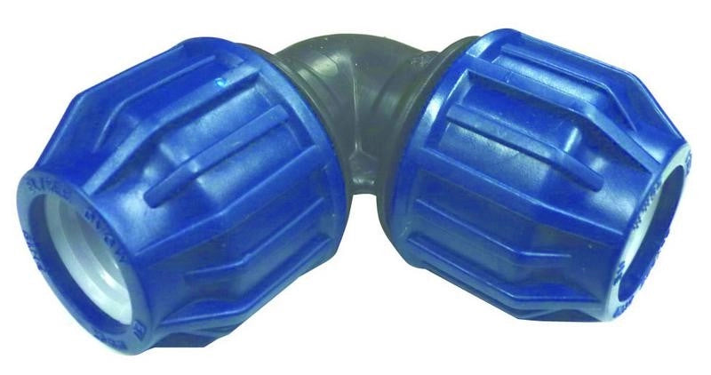 RACCORDO GOMITO A 90 GRADI PN16 MM.25X25 CONF.5 PZ. PER TUBO IRRIGAZIONE INTERRATA