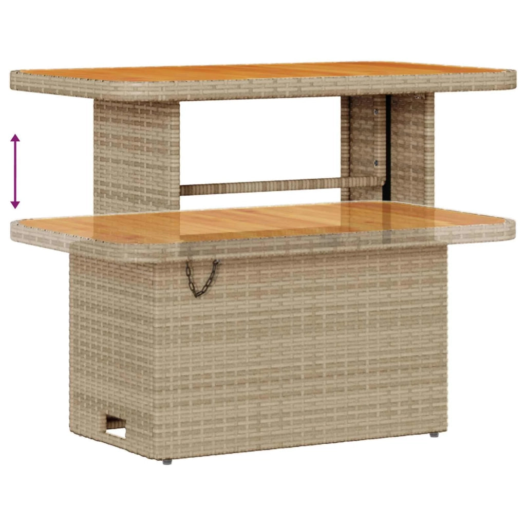 Set Divano da Giardino 12 pcs Beige polyrattan 3363086