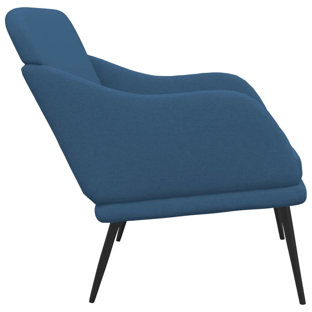 Panca Blu 110x76x80 cm in Tessuto 351490
