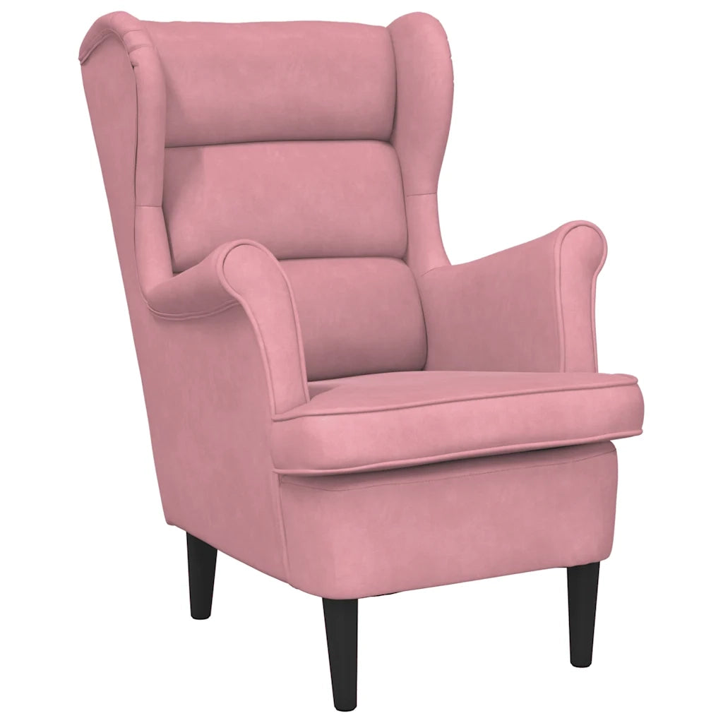 Poltrona Rosa in Velluto 324063