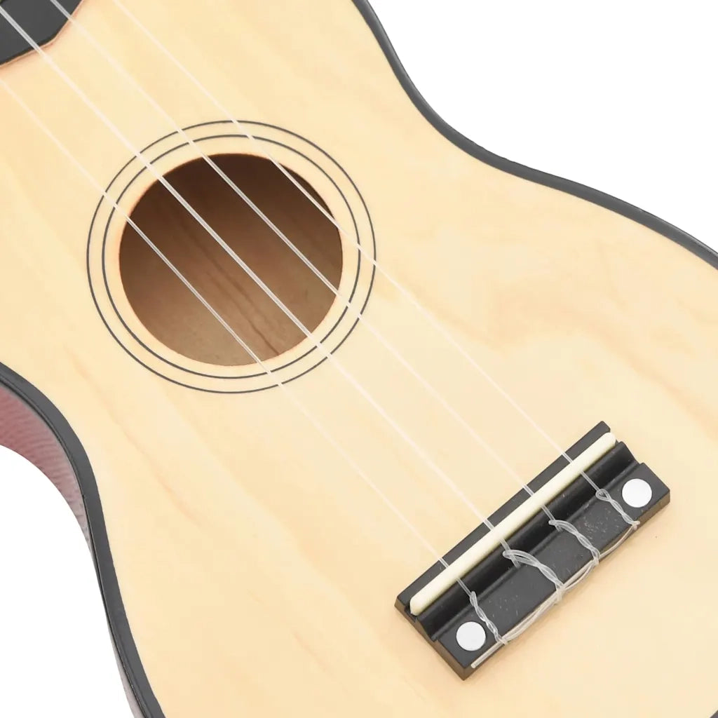 Set Ukulele Soprano con Borsa per Bambini Legno Naturale 23 70151