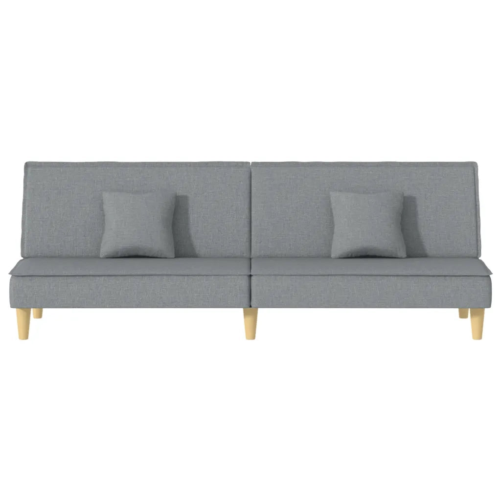 Divano Letto Grigio Chiaro in Tessuto 351900