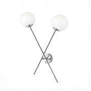 Applique Contemporanea Demetra Metallo Cromo 2 Luci E14