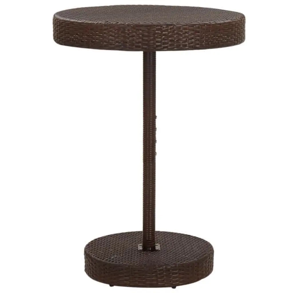 Set da Bar da Giardino 5 pz con Cuscini in Polyrattan Marrone 3094774