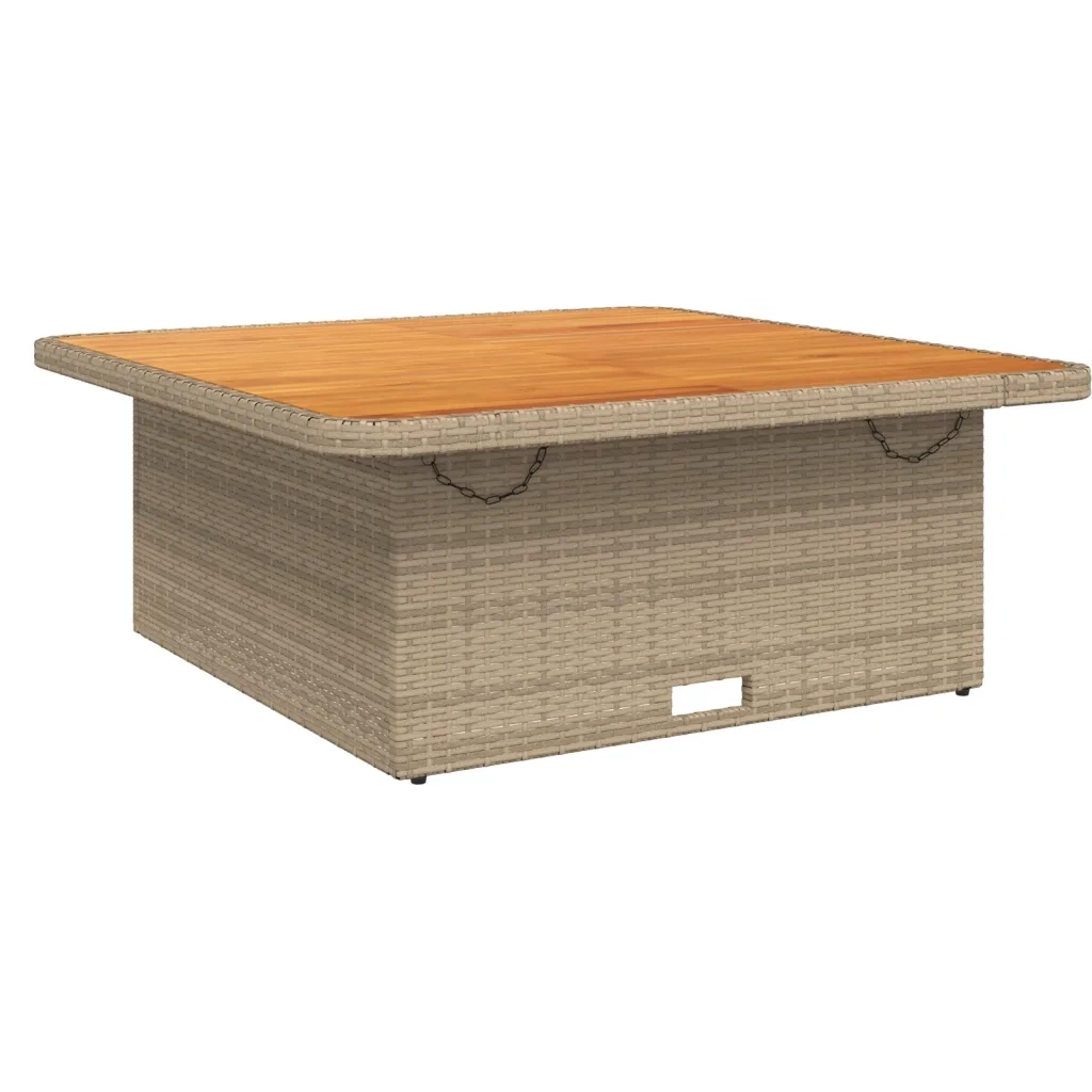 Set da Pranzo da Giardino 5 pz con Cuscini Beige in Polyrattan 3277485