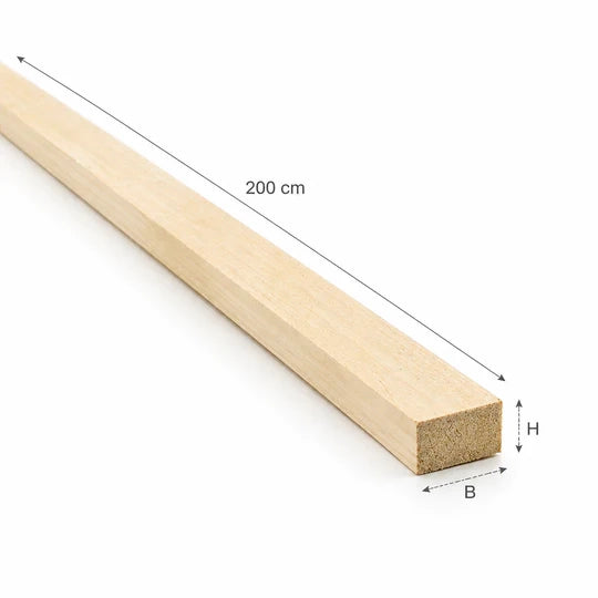 listelli grezzi abete  20 x 30 x 2000 mm 10 pz.