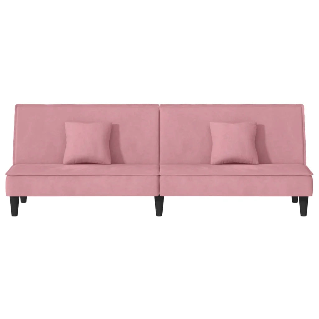 Divano letto in velluto rosa 02_0021004