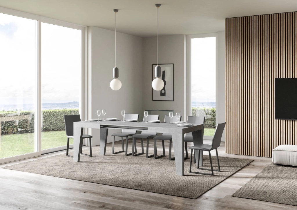Tavolo Allungabile 140/244x90x77 cm Naxy Cemento