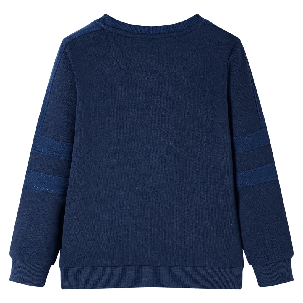 Felpa per Bambini Blu Marino Mélange 104 12660