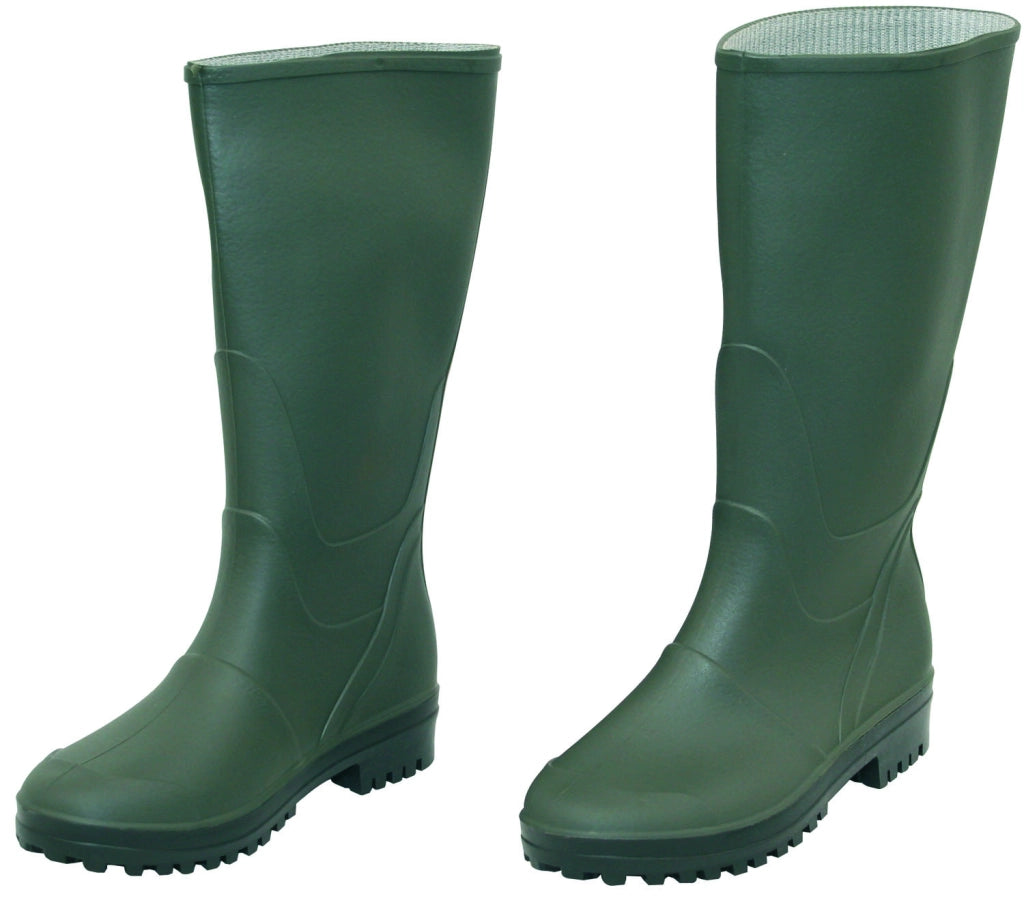 STIVALI IN PVC VERDI GINOCCHIO N 39