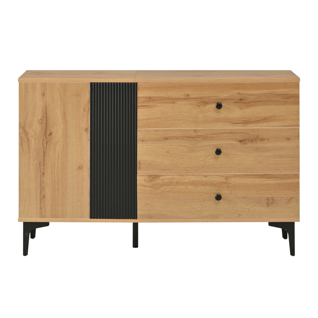 Credenza Moderna ¨C Xylo ¨C Legno, 120x35x76 cm
