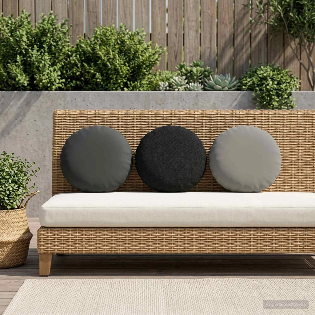 Cuscino con cuscino HEERLEN 6 pz Antracite Poliestere 929144
