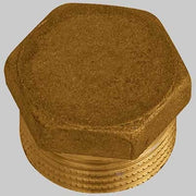 TAPPO MASCHIO ESAGONALE OTTONE GIALLO  11/2     MADE IN ITALY