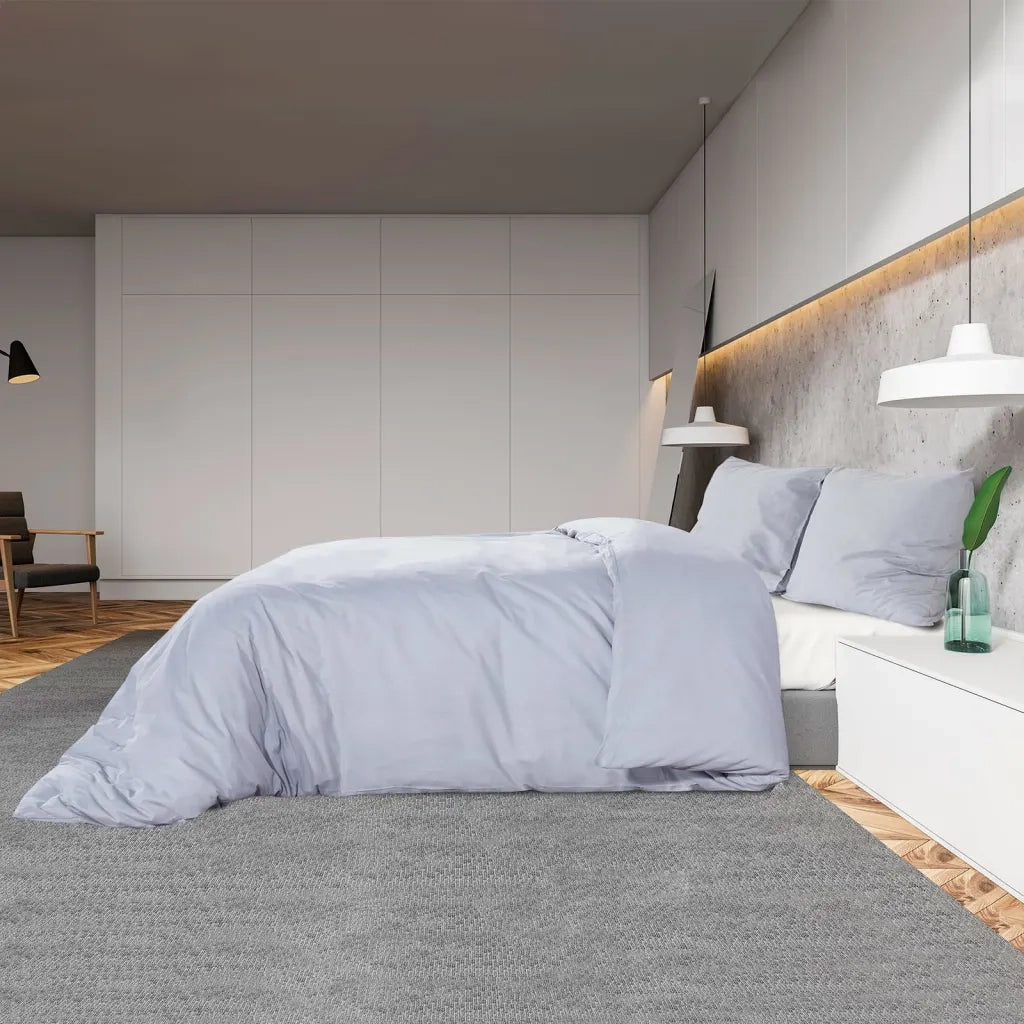 Set Copripiumino Grigio 200x220 cm in Cotone 136105