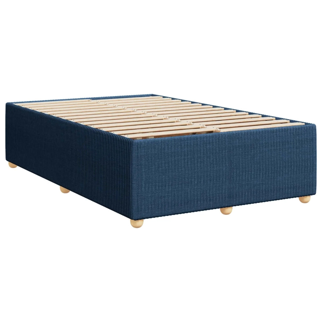 Letto box spring con materasso Blu 120 x 200 cm Tessuto 3454367