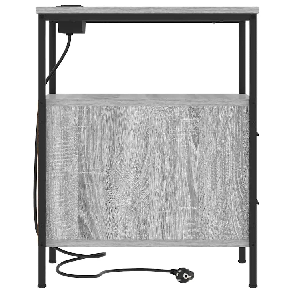 Armadio da Notte 2 pz Grigio Sonoma 30 x 48 x 61 cm 859417