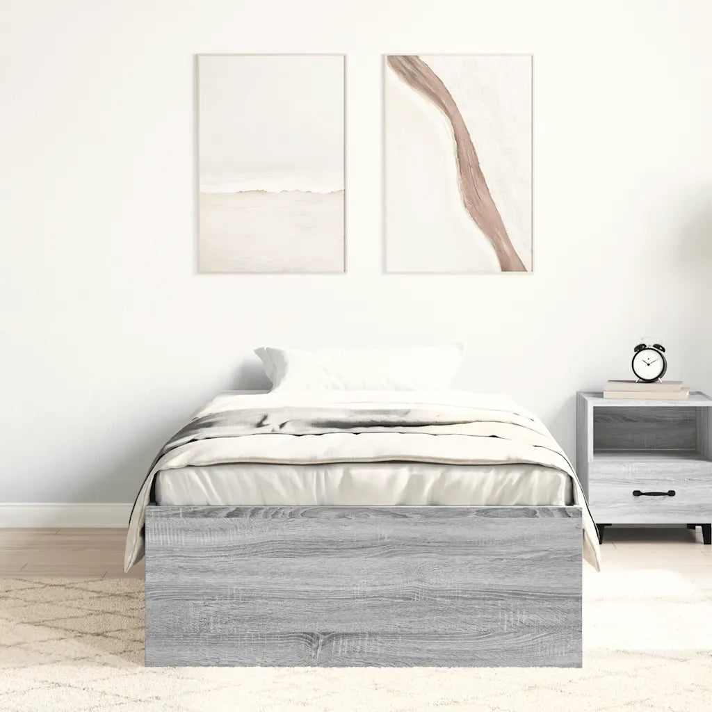 Giroletto senza Materasso Rovere Sonoma 90x190 cm 3203843