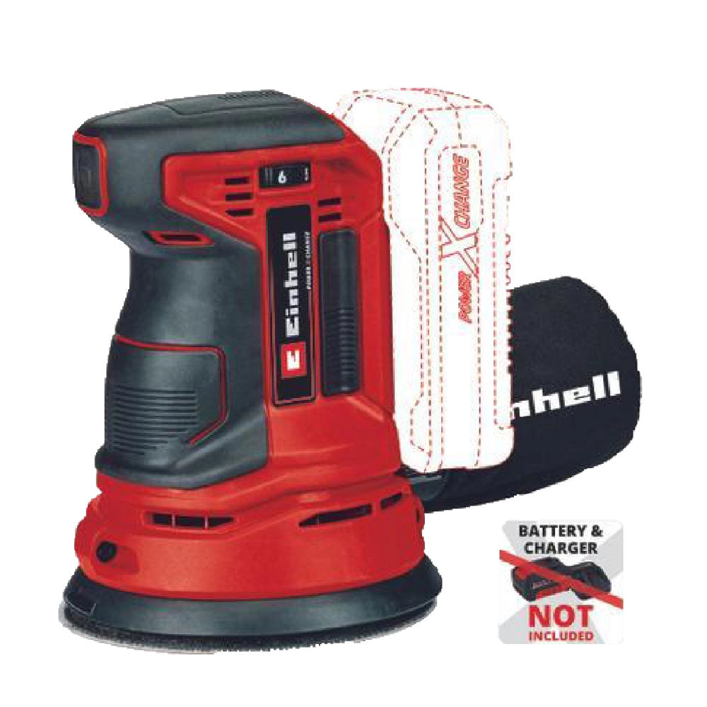 Levigatrice Rotorbitale a Batteria Einhell Te Rs 18 Li Solo 18v Ø 125 mm