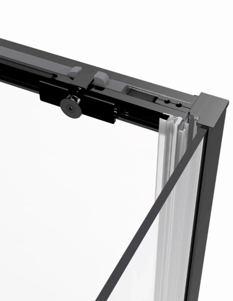 Box doccia ingresso angolare 2+2 ABANTE (TWENTY) 95x75 cm Nero